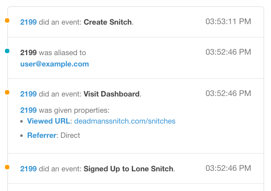 Live User Events