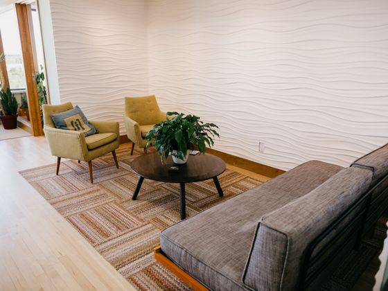 Lounge area and comfortable seating.