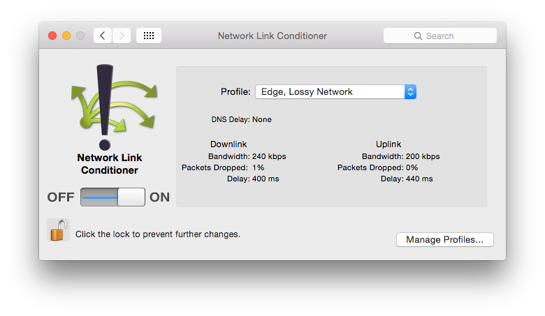 Network Link Conditioner