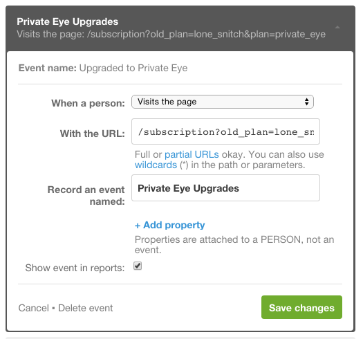 Upgrade Event
