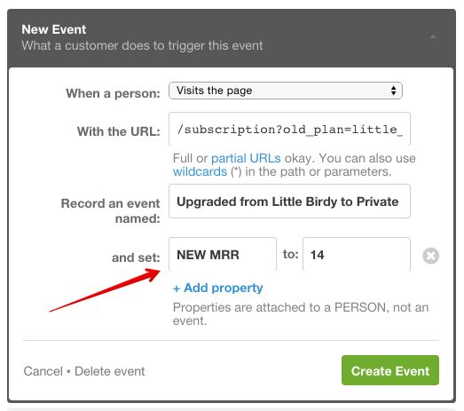 KISSmetrics Event Properties